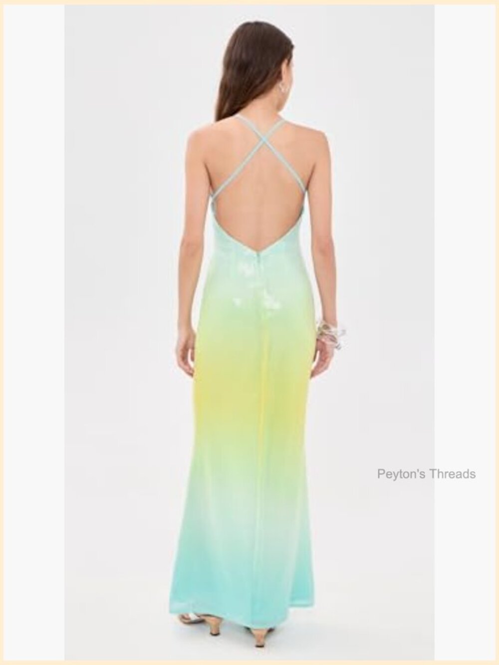 Sequin Maxi Dress with Adjustable Straps - Picture 3 of 6